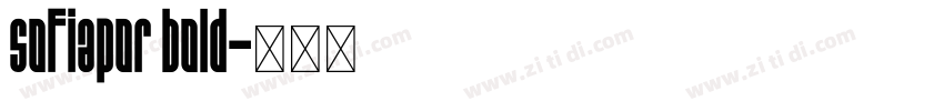 sofiapor bold字体转换